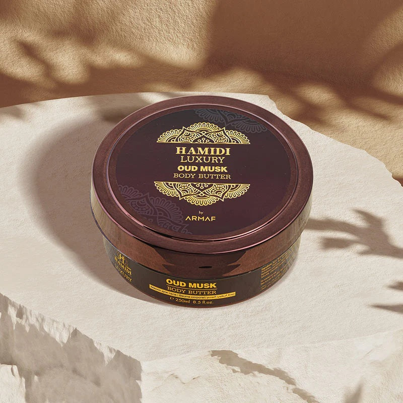 LUXURY OUD MUSK BODY BUTTER 250ML - HAMIDI