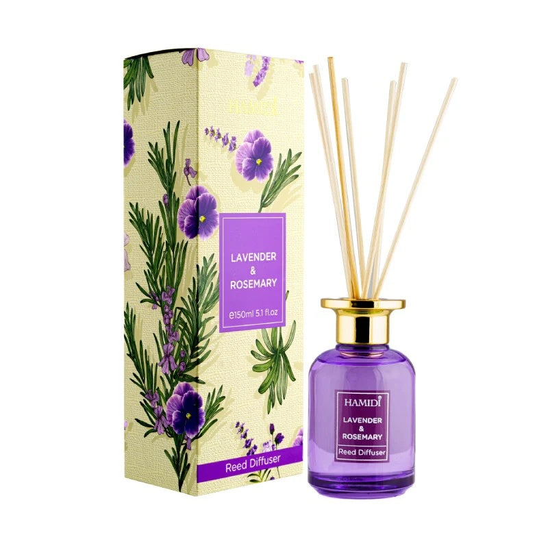 LAVENDER &amp; ROSEMARY REED DIFFUSER 150ML- HAMIDI