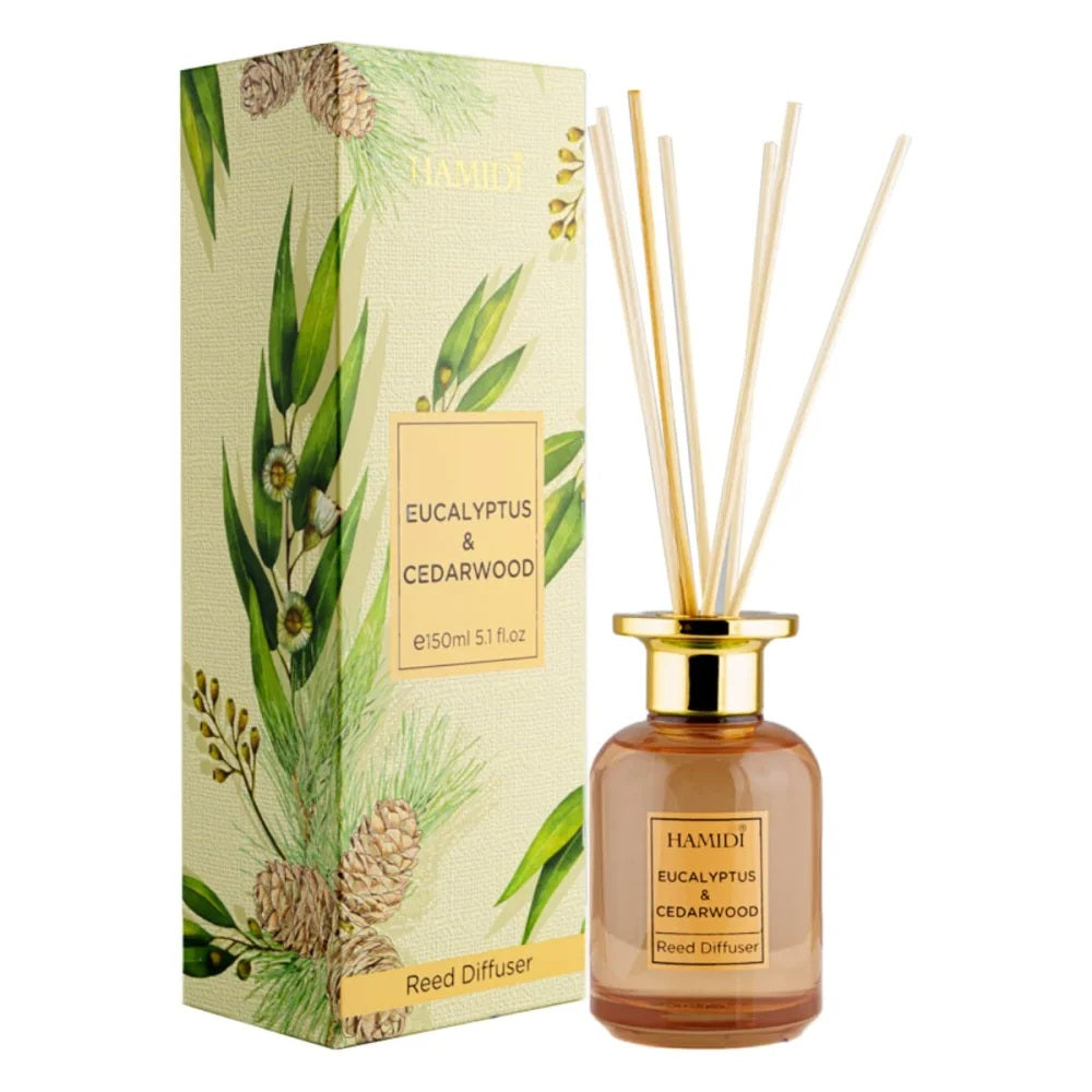 EUCALYPTUS &amp; CEDARWOOD REE DIFFUSER - 150ML- HAMIDI