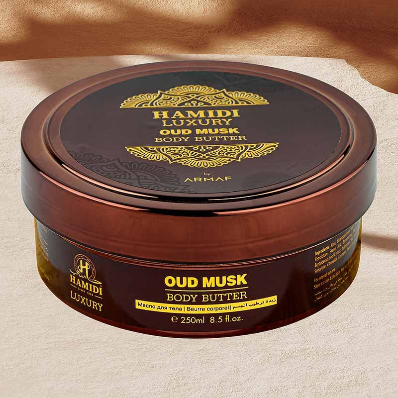 LUXURY OUD MUSK BODY SCRUB 250ML - HAMIDI